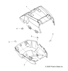 5437941-493 Polaris Podhdlt Upr Pntd Cutoutsnso New Oem
