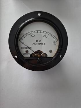 35r-2001-1 A&d Electrical Instruments Vintage And Elect Inst Dc Ammeter 0-150 2% Acc. 3.5 Inch Dia Panel Mount Nos