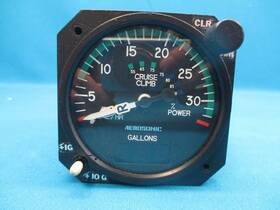 65840-0129 Aerosonic Overhauled Aircraft Dual Fuel Flow Indicator P/n 16745 65840-0129 Aerosonic Overhauled Aircraft Dual Fuel Flow Indicator P/n 16745