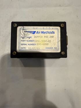018-1097-01 Air Methods As Removed Doppler Pre Amp P/n