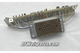 Dpd-45-33s-1a Aircraft 0104850001 Cannon Plug Connector And Circuit Board