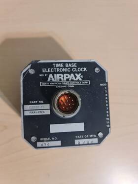 Airpax E31882-pi Time Base Electronic Clock E31832-p1 Faa-pma Aircraft Avionics As-is