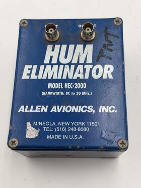 Hec-2000 Allen Avionics Inc. Hum Eliminator Bandwidth Dc-30mhz
