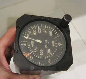 B024582107 Astek Mach Airspeed Indicator Sabreliner 40 P/n As Removed