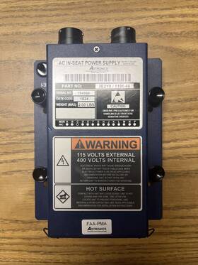 1191-46 Astronics 3e2y8/1191-46 Ac In-seat Power Supply 1191-46 Astronics 3e2y8/1191-46 Ac In-seat Power Supply