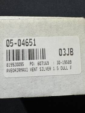05-04651 Aveo Aveoairmaxi Vent Silver 1.5 Dull Finish Each Unit