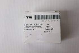 Br14x150b4-26v Babcock Relay - New 4 Available Br14x150b4-26v Babcock Relay - New 4 Available