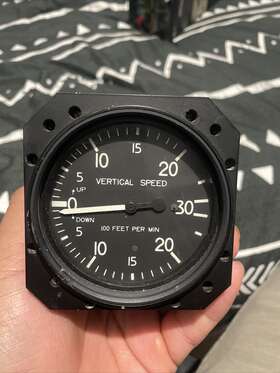 38210-3941 Badin Crouzet Vertical Speed Indicator P/n 38210-3941 Badin Crouzet Vertical Speed Indicator P/n