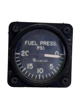22-869-09-1a Beechcraft 22-86909-1a Fuel Pressure Indicator 20 Psi P/n S/n 04555 22-869-09-1a Beechcraft 22-86909-1a Fuel Pressure Indicator 20 Psi P/n S/n 04555