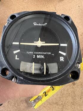Beechcraft 601-009-980 Turn Coordinator 2 Min 28v Brittain Tc100 Aircraft Gyro Indicator