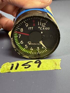 90-384026-23 Beechcraft Itt Indicator P/n Ar 90-384026-23 Beechcraft Itt Indicator P/n Ar