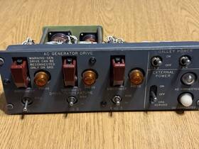 69-17528-14 Boeing Vintage 727 Ac Generator Drive Panel Plus Galley And External Power