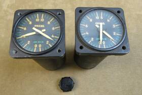 6800-c4a-41-a2 Buaer U.s. Navy Bendix Aviation Corp. Vintage Us Wwii Aircraft Airplane Pressure Indicator Gauges 6800-c4a-41-a2 Buaer U.s. Navy Bendix Aviation Corp. Vintage Us Wwii Aircraft Airplane Pressure Indicator Gauges