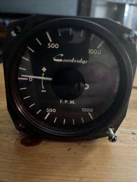 Cvs60sp Cambridge Vertical Speed Indicator Vsi Used In Glider Fpm Feet Per Minute