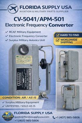Canadian Marconi Company Cv-5041/apm-501 Electronic Frequency Converter - Condition Used Ar / As Is