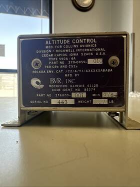 270-0859-010 Collins Altitude Control 270-0859-010 Collins Altitude Control