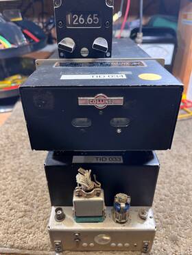 516f-1c Collins Vhf Transceiver Model Complete With Power Supply And Control Head