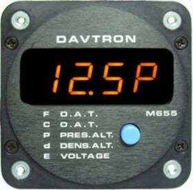 Davtron Instruments 655-2 Volt/oat/pressure/densitylaltitude Indicator