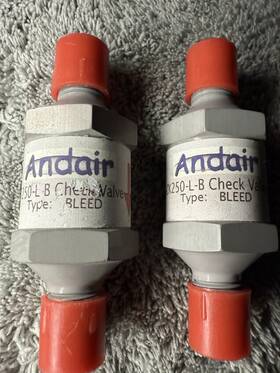 Ck250-l-b Diamond Aircraft Industries Gmbh Andair Ck250l-b Bleed Fluid Check Valve Pair Ck250-l-b Diamond Aircraft Industries Gmbh Andair Ck250l-b Bleed Fluid Check Valve Pair
