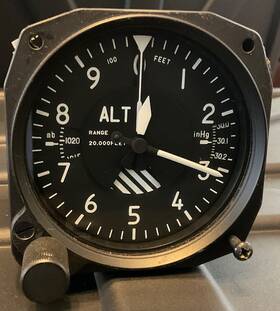 Alt20imf-3 Falcon Gauge 20k Ft Altimeter Used Working No Warranty Alt20imf-3 Falcon Gauge 20k Ft Altimeter Used Working No Warranty