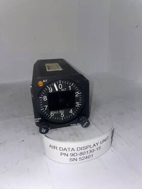 9d-80130-15 Field Tech 52401 Air Data Display Unit P/n S/n 9d-80130-15 Field Tech 52401 Air Data Display Unit P/n S/n