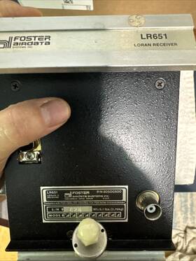 805d0500 Foster Air Data Lr651 S/n 624