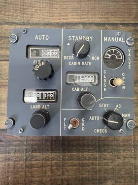 711002-5 Gables Boeing 737 Cabin Pressure Control Panel P/n Untested