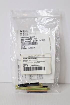 330-00185-02 Garmin 330-00185-62 D-sub Connector - New With Faa 8130-3 Form 2 Available 330-00185-02 Garmin 330-00185-62 D-sub Connector - New With Faa 8130-3 Form 2 Available