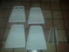 H78041-08 H78041-00 K62274-00 Heinol Associates Four Plastic Seat Backs For General Aviation Oem Chrome Edge Pieces