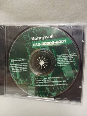 Honeywell 680-00003-0001 Kfc 225 Flight Control System Technical Manuals Cd