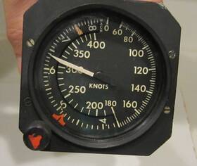 25850-613 Intercontinental Dynamics Maximum Allowable Airspeed Mach Indicator Sabreliner P/n