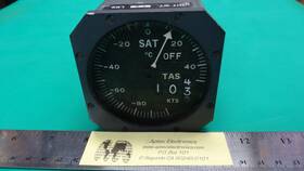 513-18352-7 Intercontinental Dynamics Corp. Combined True Airspeed And Static Air Temp Indicator Pn 18352-7 S/n 761 As-is