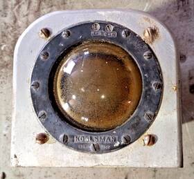 132b-7362 Kollsman Aircraft Compass Non-working Restorable 132b-7362 Kollsman Aircraft Compass Non-working Restorable