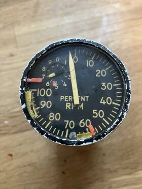 Kollsman 1559-4-03 Military Aircraft Engine Turbine % Rpm Instrument Type E-29 C-130 B-52