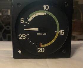 8.039.003 Kollsman Vintage Airspeed Indicator/pn 8 Inch 039.003
