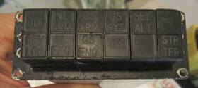 Korry 532-6114-001 Aircraft Annunciator Indicator With 6 Indicators
