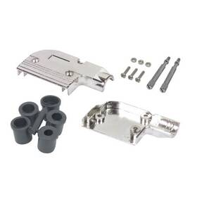 Sdra25ag L-com Connectivity Products Right Angle Assembled D-sub Hood Kit Db25/hd44 Metal -