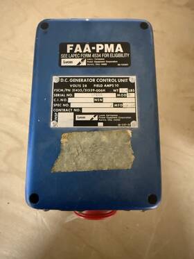 Lucas Aerospace 51539-006h Dc Generator Control Unit Faa Pma 28v Aircraft