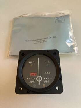 2010056-66l Mid Continent New Old Stock Md40-66l Course Deviation Indicator