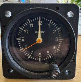 12-32v Mid-continent Instrument Md-90 Bl Quartz Clock