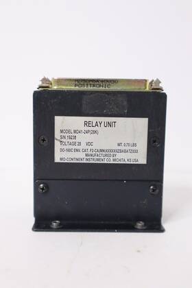 Md41-24p Mid-continent Instrument 28k Relay Unit 28vdc Md41-24p Mid-continent Instrument 28k Relay Unit 28vdc