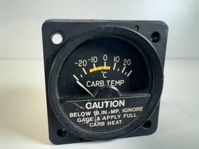 Md11-5 Mid-continent Rc-allen Cessna Edison A1 Uniuted Instruments A604-2 Carb Temperature Gauge Tested Fully Functional