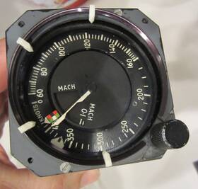 73277055-607 Midway Aircraft Mach Indicator Simulator Trainer P/n 73277055-607 Midway Aircraft Mach Indicator Simulator Trainer P/n