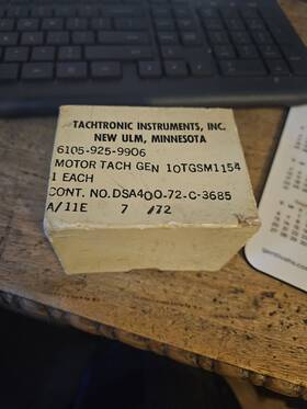 10tgsm1154 Nos Htf Vintage Tachtronic Instruments Military Servo Motor Tach Gen 10tgsm1154 Nos Htf Vintage Tachtronic Instruments Military Servo Motor Tach Gen
