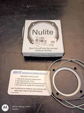 Lw2034 Nulite 2 1/4 Inch Instrument Light Ring P/n 14v New In Box