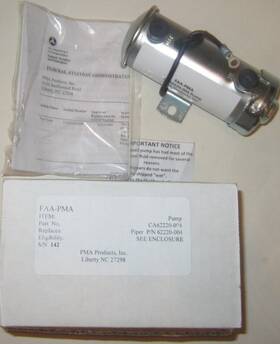 Ca62220-004 Pma Products New Piper Fuel Pump # 62220-004 Pa-28 Eligible S/ns Paperwork