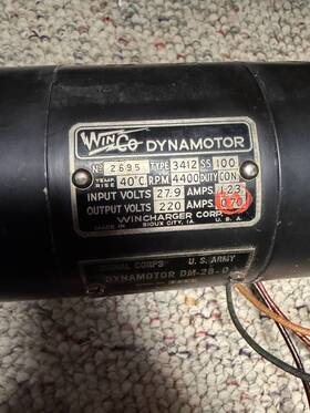 Dm-28-o Rca Wynco Vintage Dynamotor
