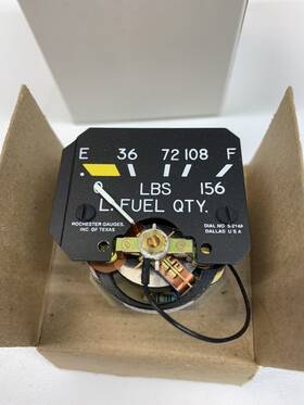 Rochester 6246-00591 New 14 Vdc Fuel Qty Left Hand Dial P/n 5-2148 Pn Mooney