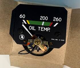Rochester 6246-598 New 28vdc Oil Temp Dial P/n 5-2157 Pn 6246-00598
