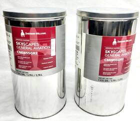 Cm0855gr2 Sherwin-william Skyscapes General Aviation Lot Of Two Gallons